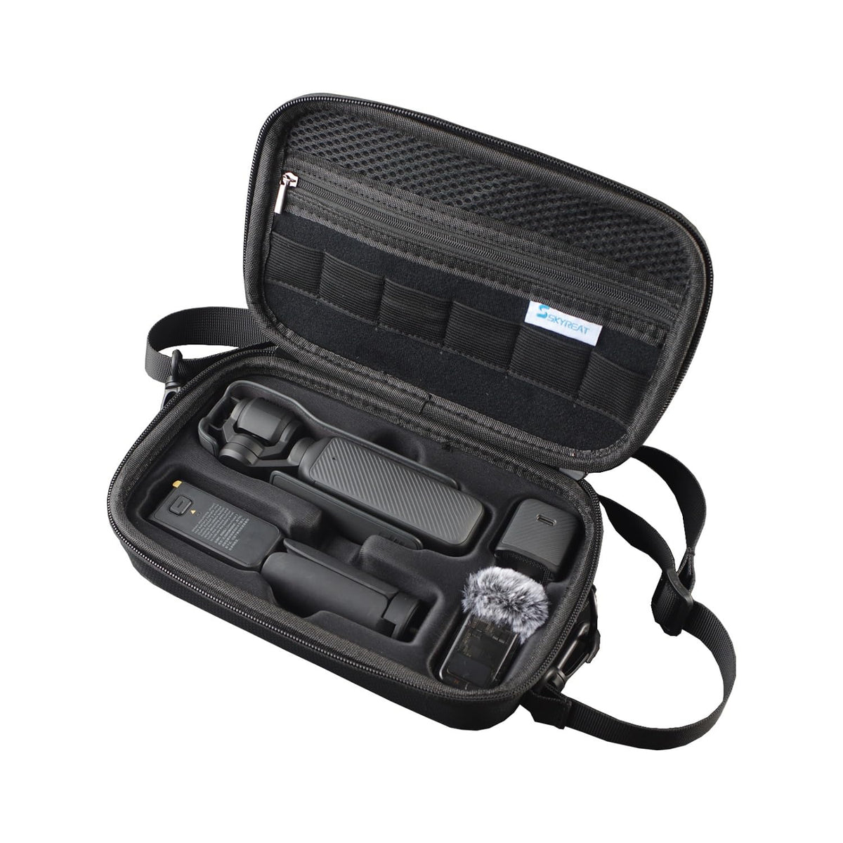 Skyreat Osmo Pocket 3 Case front view shows compact protective design for travel-ready gear