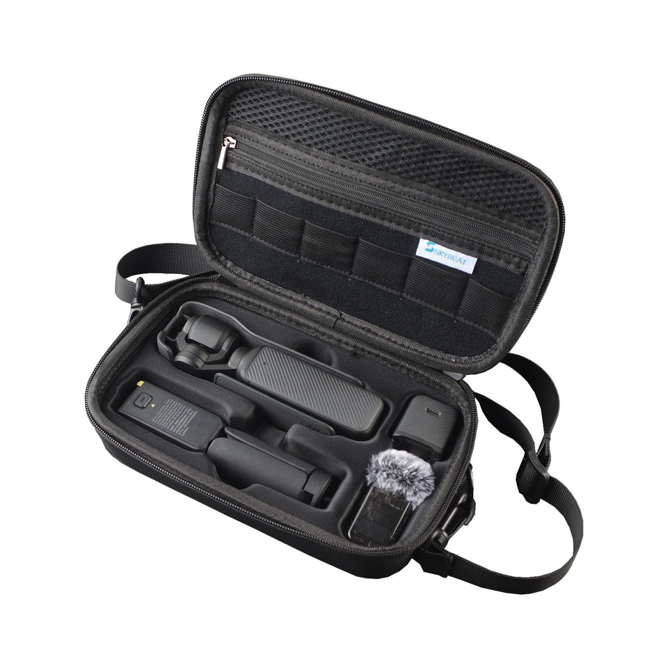 Skyreat Osmo Pocket 3 Case front view shows compact protective design for travel-ready gear