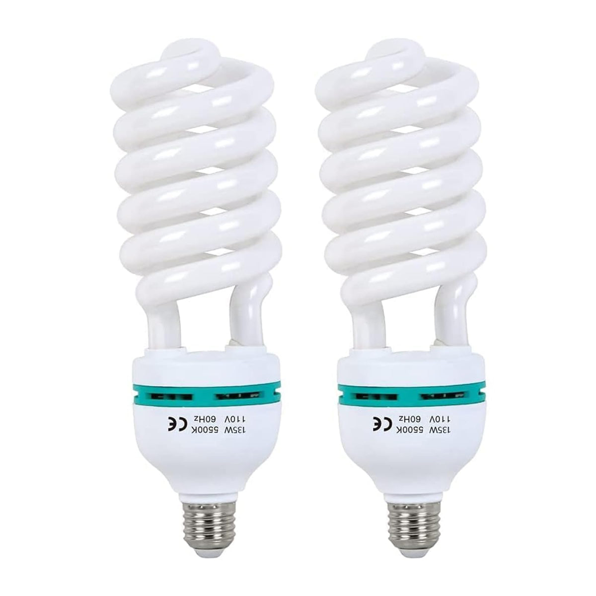 Skytex 135W CFL daylight spiral bulb in E27 socket for bright studio photography.