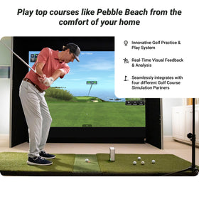 SkyTrak wireless connection to devices enables indoor practice anywhere