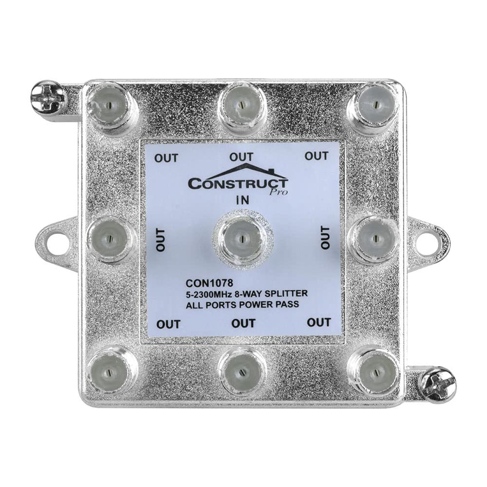 Skywalker Construct Pro front panel showing eight outputs and clear port labels for neat installs