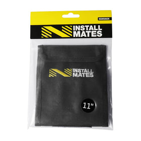Skywalker pouch next to an 11" cable tie showing fit and capacity