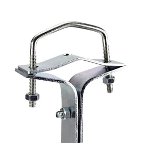 Skywalker mast on wall installation demonstrates solid attachment and simple alignment.