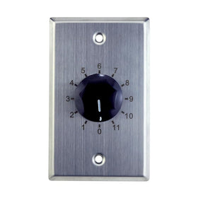 Skywalker Saga front stainless steel plate showing dial and labeling for neat integration
