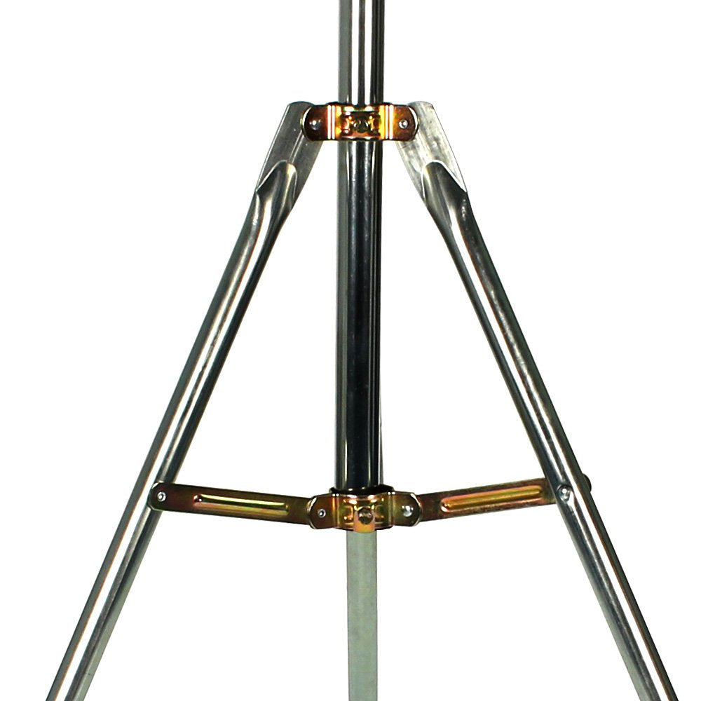 Skywalker tripod feet detail showing multiple mounting holes for secure anchoring