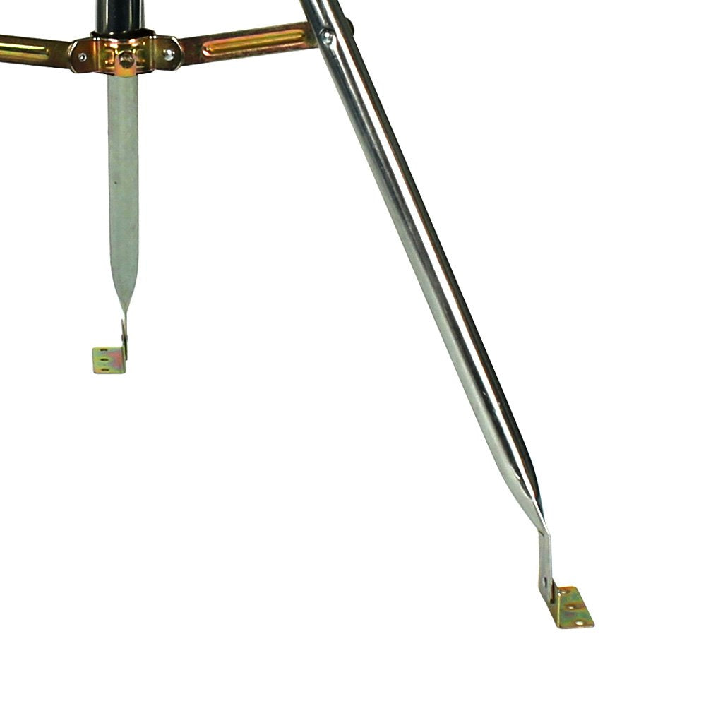 Skywalker tripod next to ruler showing dimensions for accurate planning