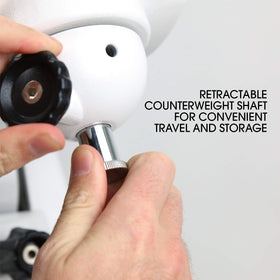 Sky-Watcher EQ6-R illuminated polar finderscope aids alignment in the field.