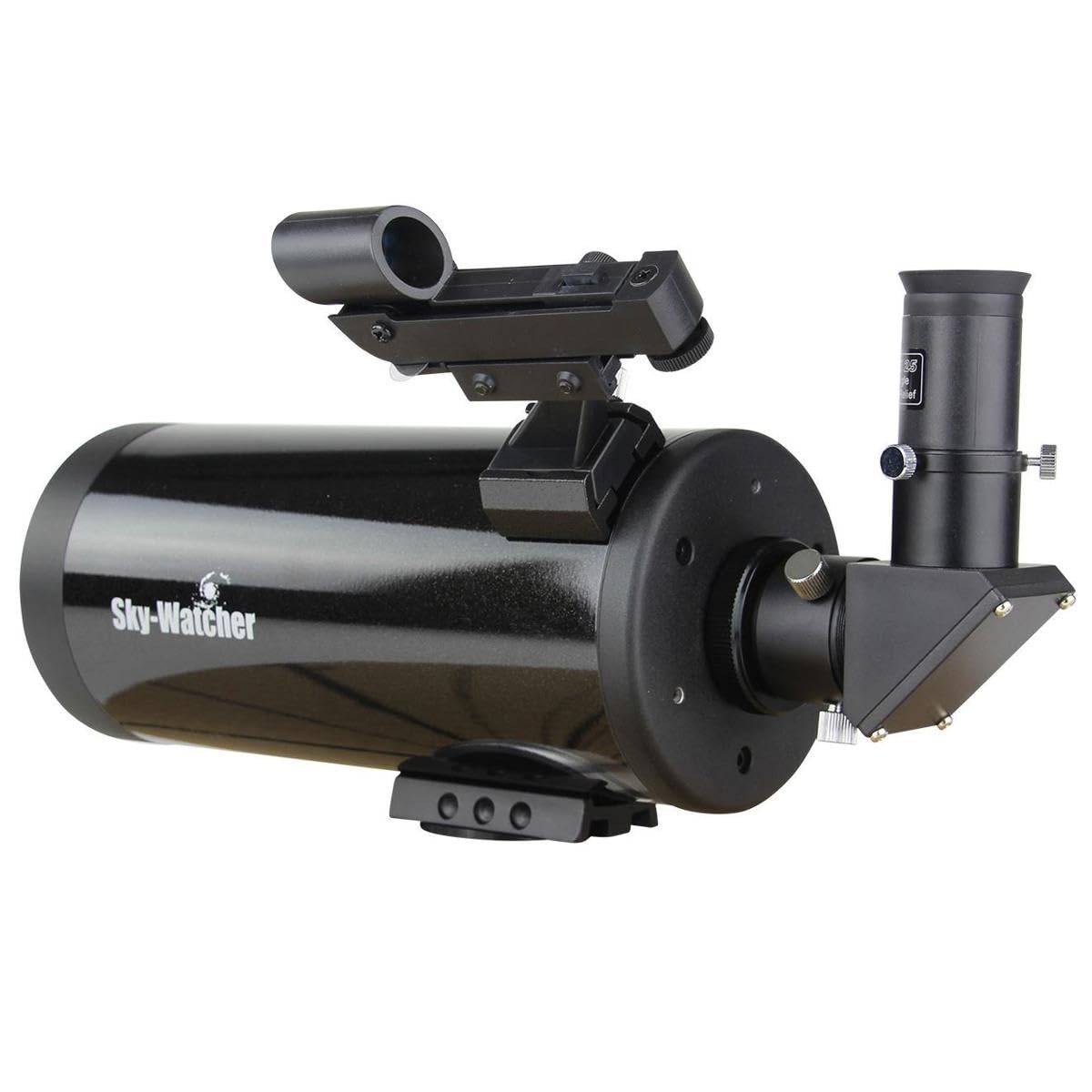Sky-Watcher Skymax 102mm ready-to-mount on tripod for stable observing.