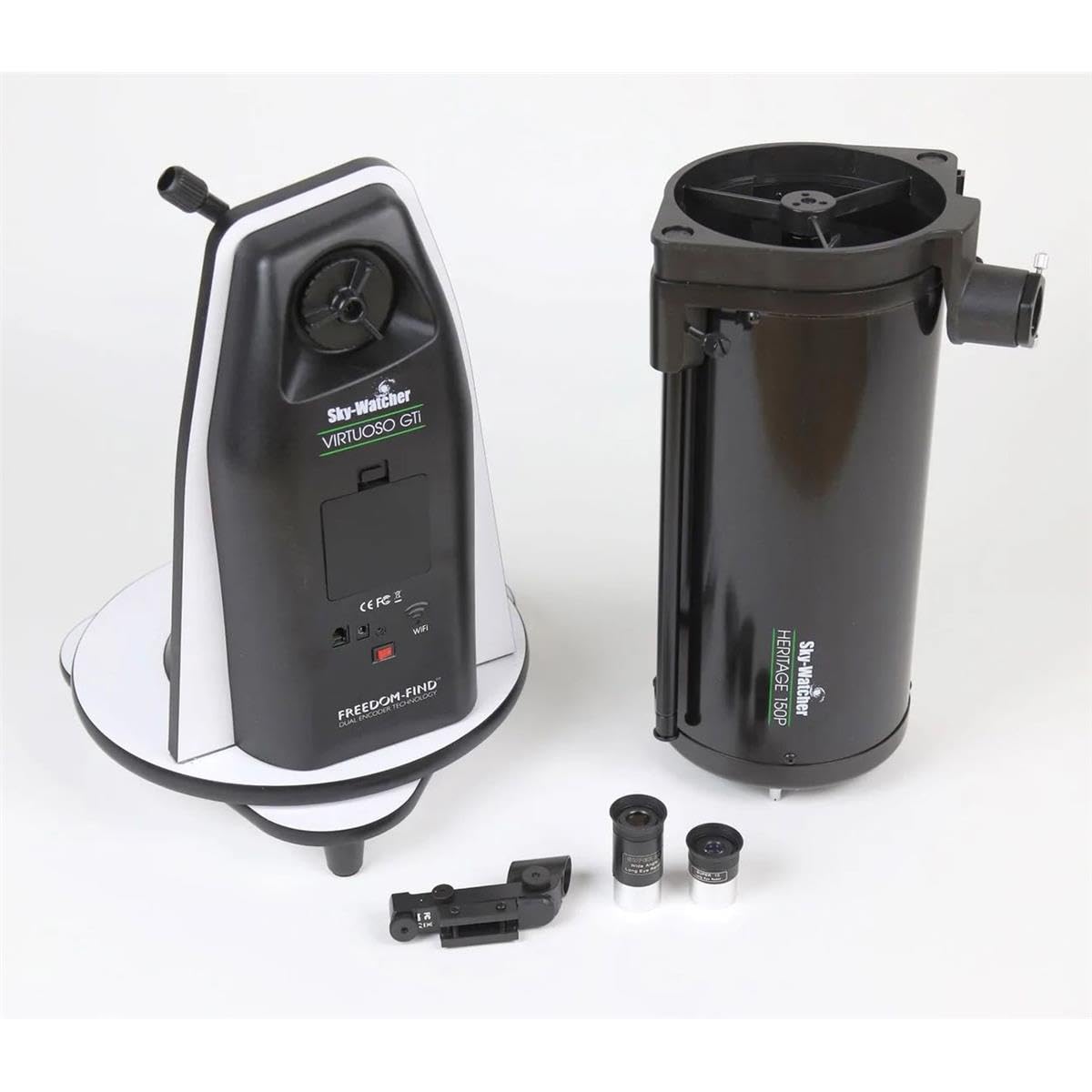 Sky-Watcher Virtuoso GTi 150P includes two eyepieces for flexible viewing.