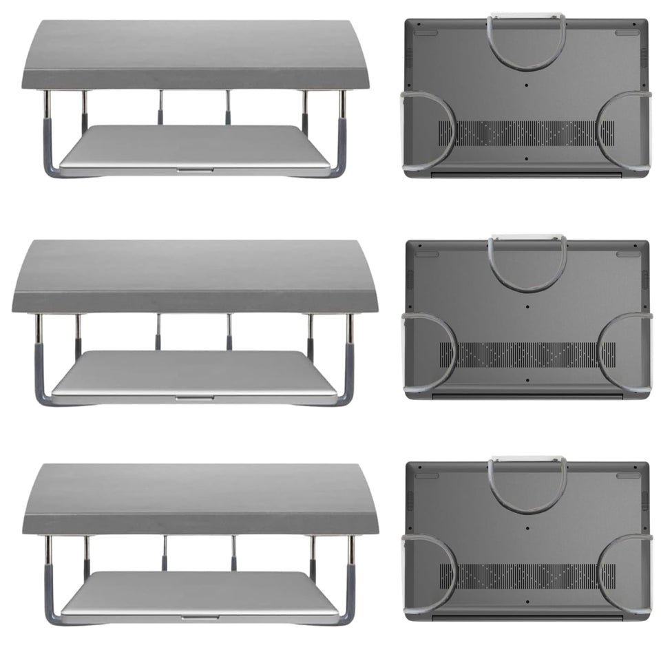 Skywin TidyFriend under-desk mount pack with nine racks for efficient space use.