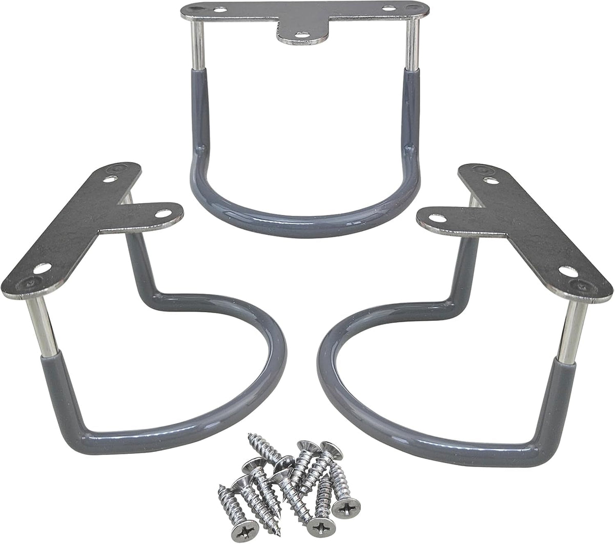 Under-desk mount supports laptops tablets and keyboards for flexible storage.