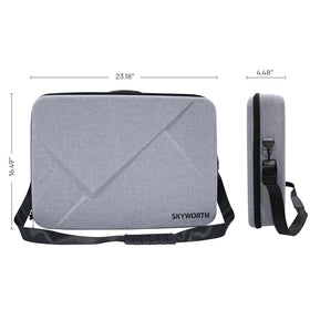Skyworth interior lining cradles the display to prevent scratches.