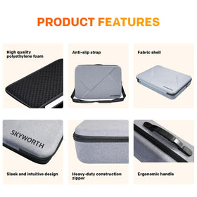Skyworth travel-friendly carry design supports comfortable handling on trips.
