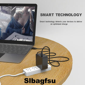 Slbagfsu USB-C power adapter with universal 100-240V input for global travel.