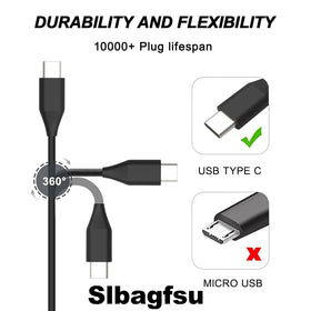 Slbagfsu Chromebook-compatible USB-C charger for reliable daytime charging.