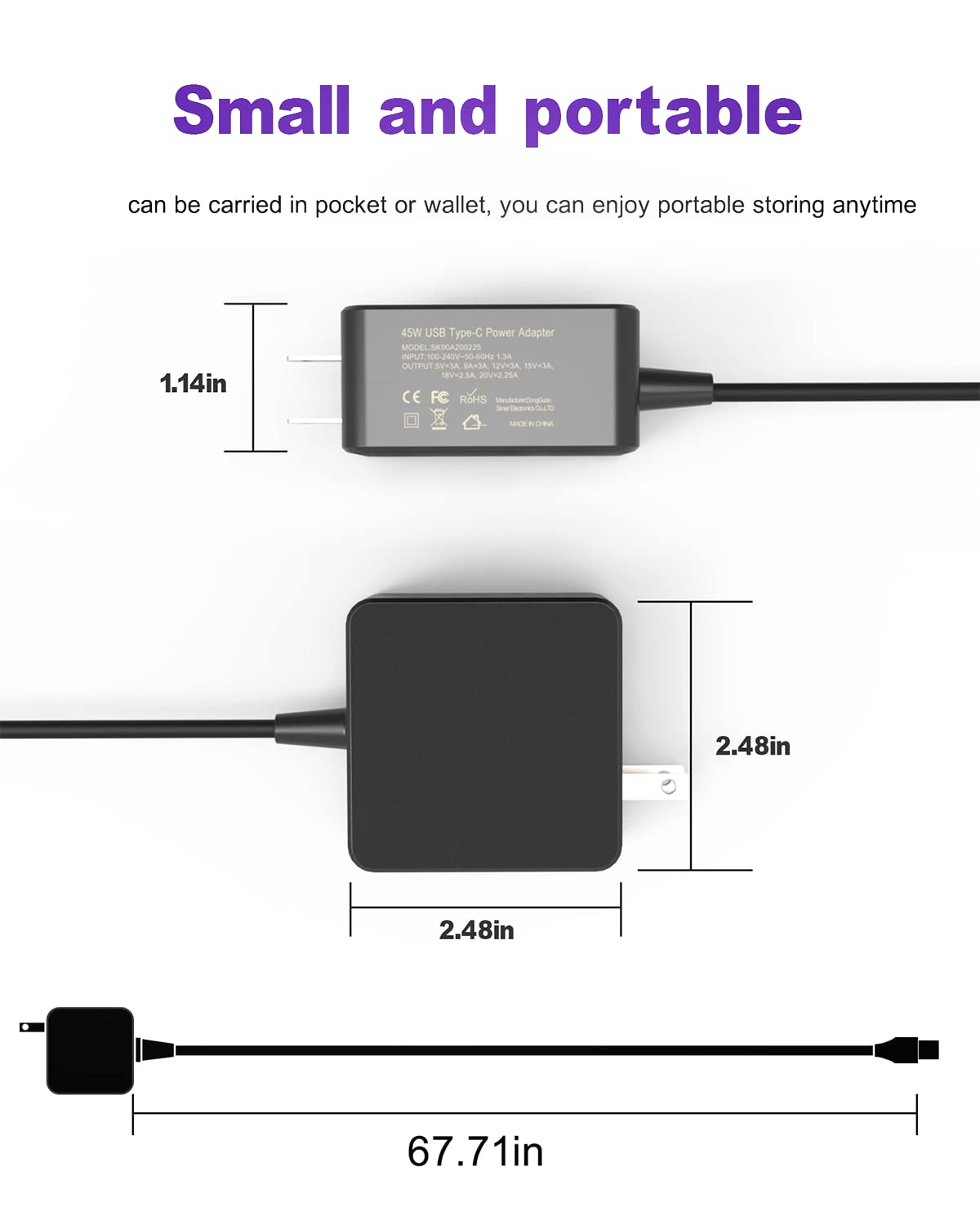 Slbagfsu compact design fits easily in your bag