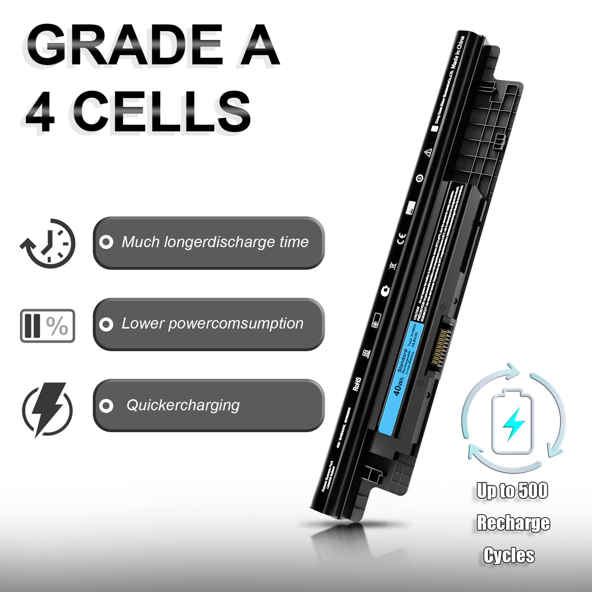 SLE-TECH 40Wh battery packaging with brand-new unit visible.
