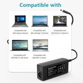 SLE-TECH 45W charger compatible with Dell Latitude series for travel
