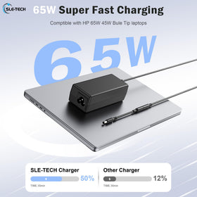 SLE-TECH 65W charger with AC cord ready for worldwide use