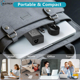 SLE-TECH 65W USB-C charger with device charging for HP Chromebook and more.