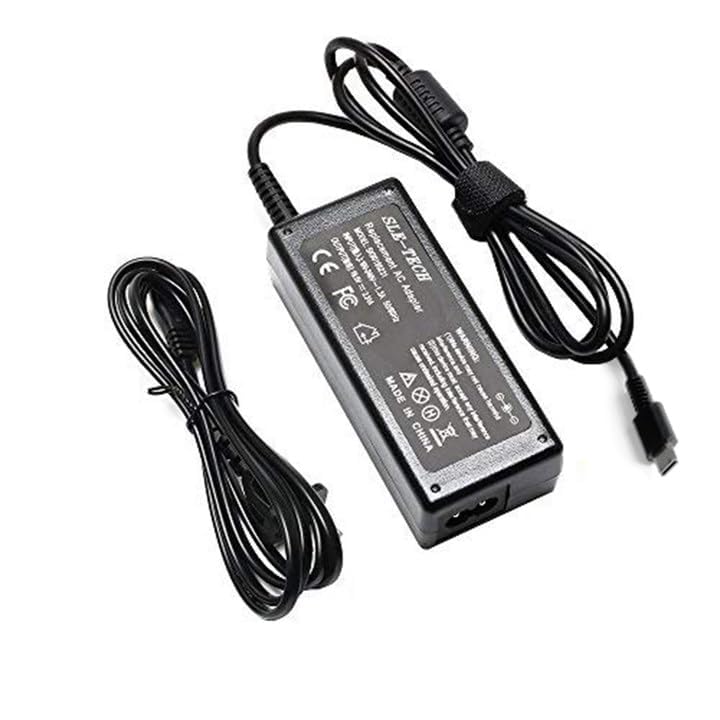 SLE-TECH 65W USB-C laptop charger front view for quick, versatile charging.