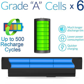 SLE-TECH MR90Y battery label with compatibility information for quick checks.
