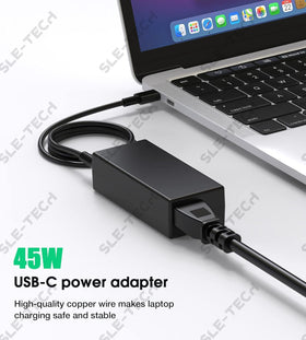 SLE-TECH USB-C connector close-up illustrating secure fit and durability