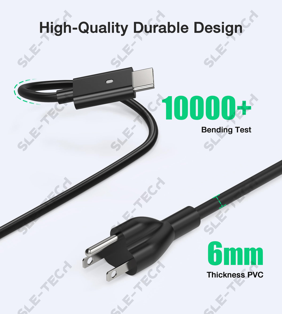 SLE-TECH USB-C charger with HA65NM170 LA65NM170 compatibility for Dell laptops