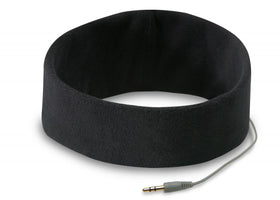SleepPhones flat speaker close-up showing thin profile and pressure-free comfort