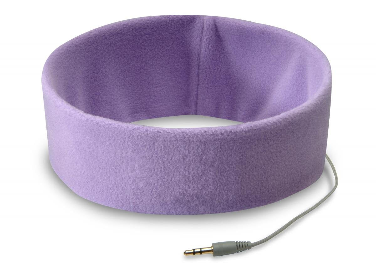 SleepPhones fleece texture close-up showing soft fabric comfort and breathable design