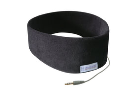 SleepPhones classic front view in midnight black showing sleek headband and comfort