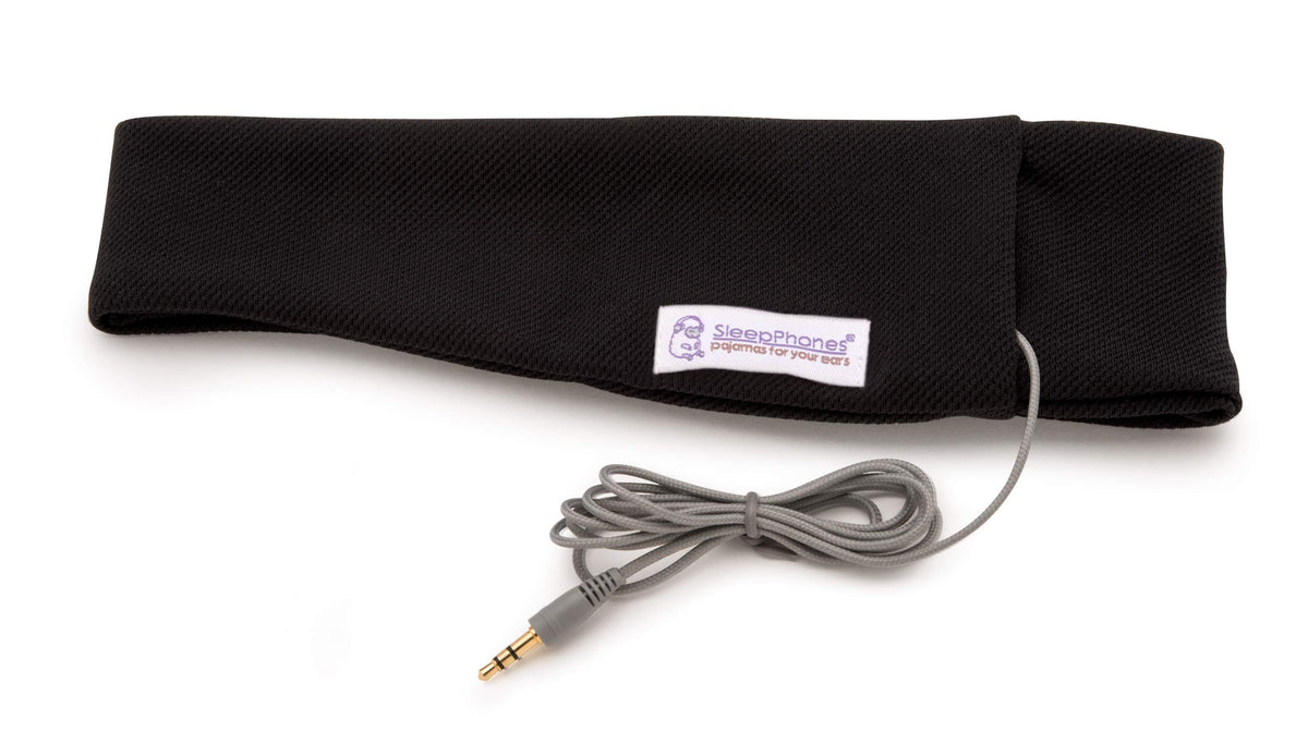 SleepPhones close-up of ultra-thin flat speaker for comfortable sleep