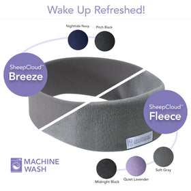 Soft gray fleece fabric for cozy, breathable nightly wear.
