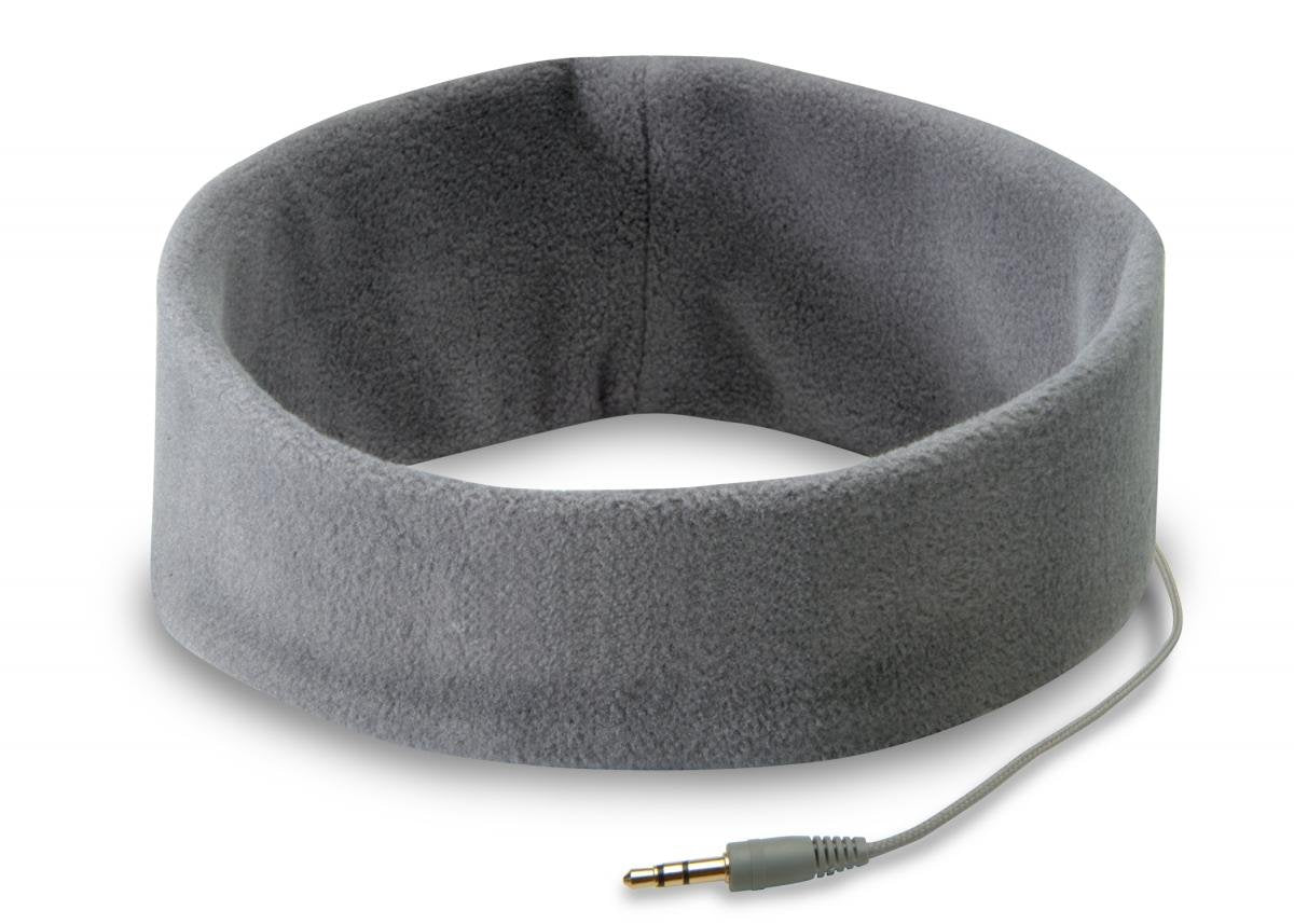 SleepPhones flat speaker close-up inside headband for comfortable side sleeping