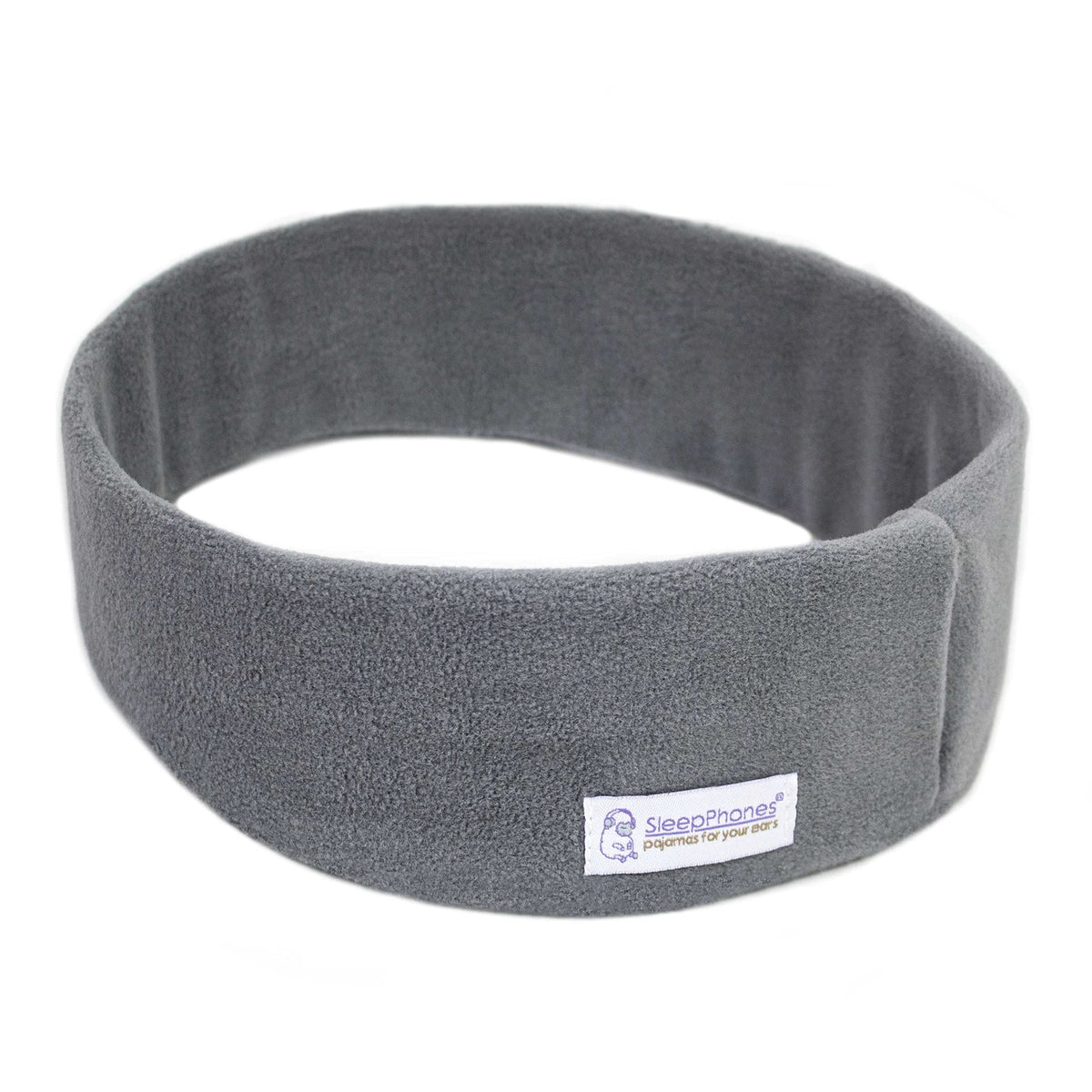 SleepPhones wireless headband on bed provides comfortable night-long audio.