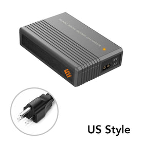 SlimQ compact charger front view emphasizes portable design
