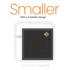 SlimQ folding plug with regional adapters ready for international travel.