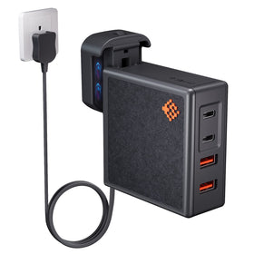 SlimQ front view with extension cable showing compact design and flexible reach