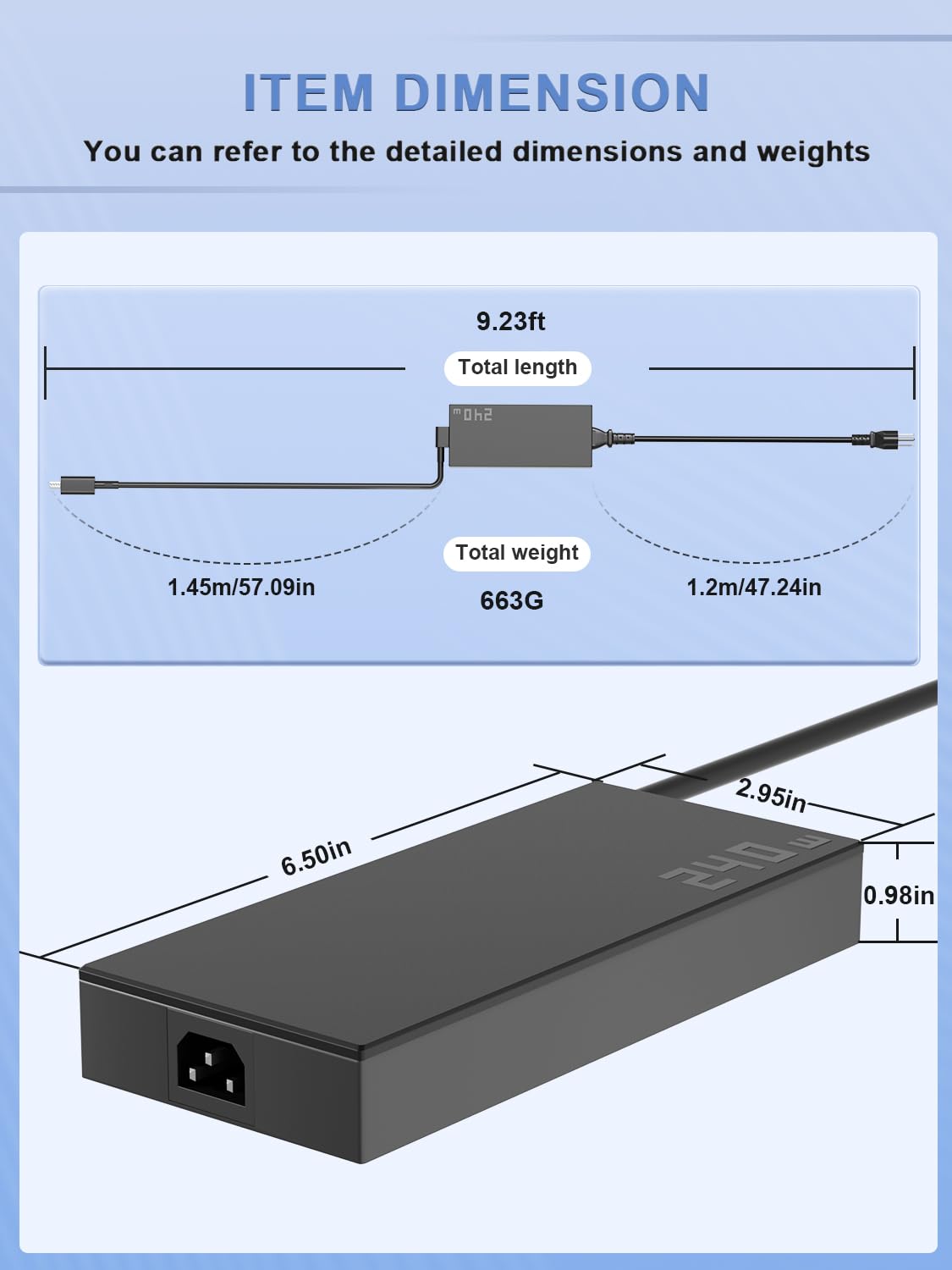 SLRIOYS 240W charger with overheat protection for safer high-load sessions.