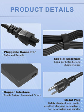 SLRIOYS 4.5mm blue tip ensures correct connection and safe power delivery.