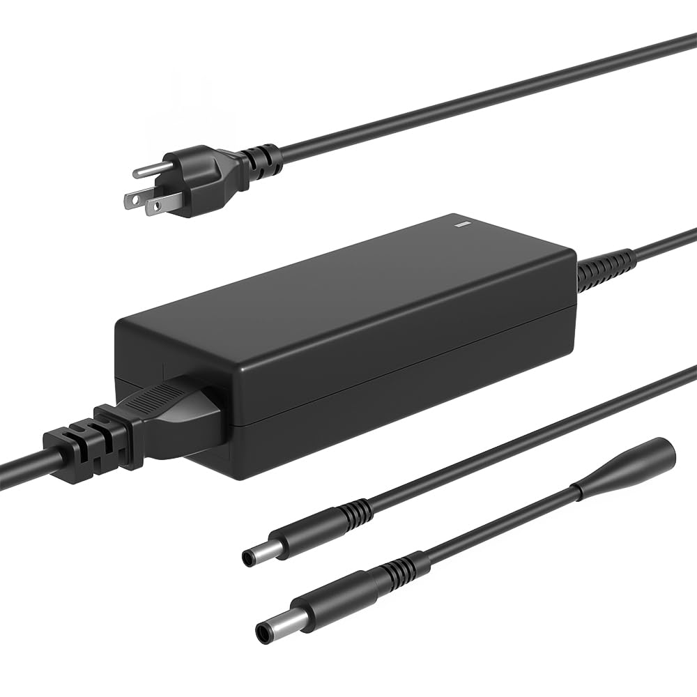 SLRIOYS 65W Dell Vostro charger in travel setup, office on the go.