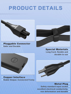 SLRIOYS safety protections highlighted on the 130W USB-C charger.