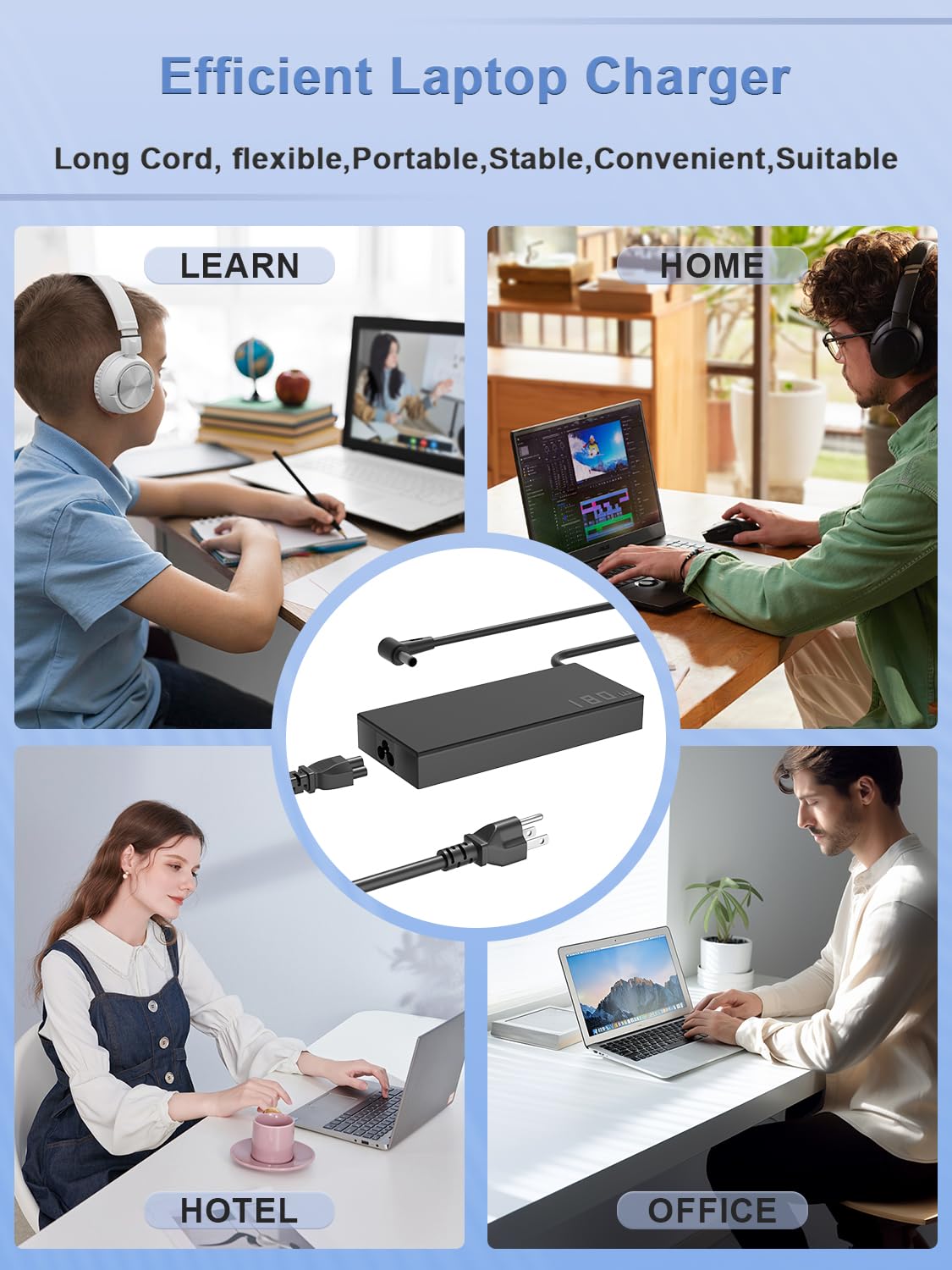 SLRIOYS adapter packed in carry-on bag for travel-ready charging convenience