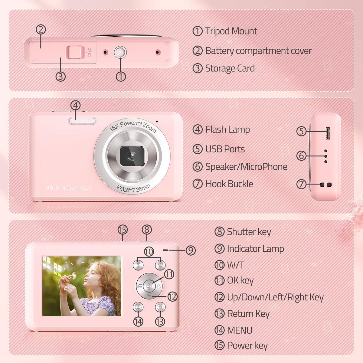 SLRNQJA back LCD display close-up for clear framing and instant playback