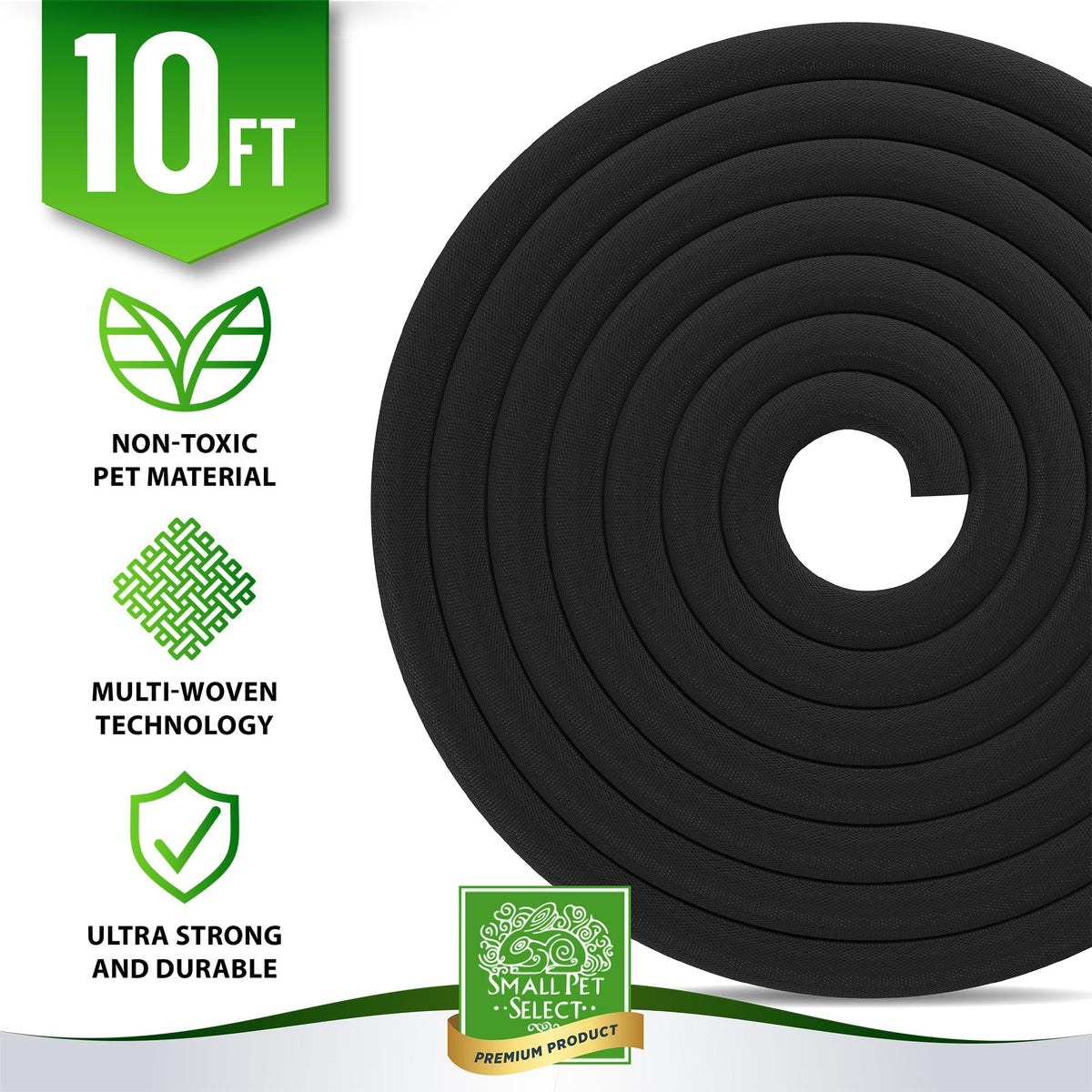 Small Pet Select sleek non-bulky cord cover conceals wires behind TVs.