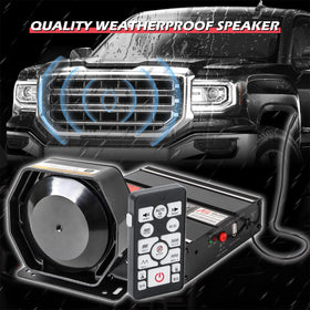In-dash setup of SmallFATW Police Siren for integrated vehicle signaling