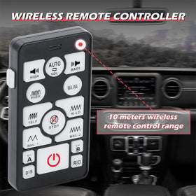 SmallFATW Police Siren remote control demonstrates 15-meter wireless reach