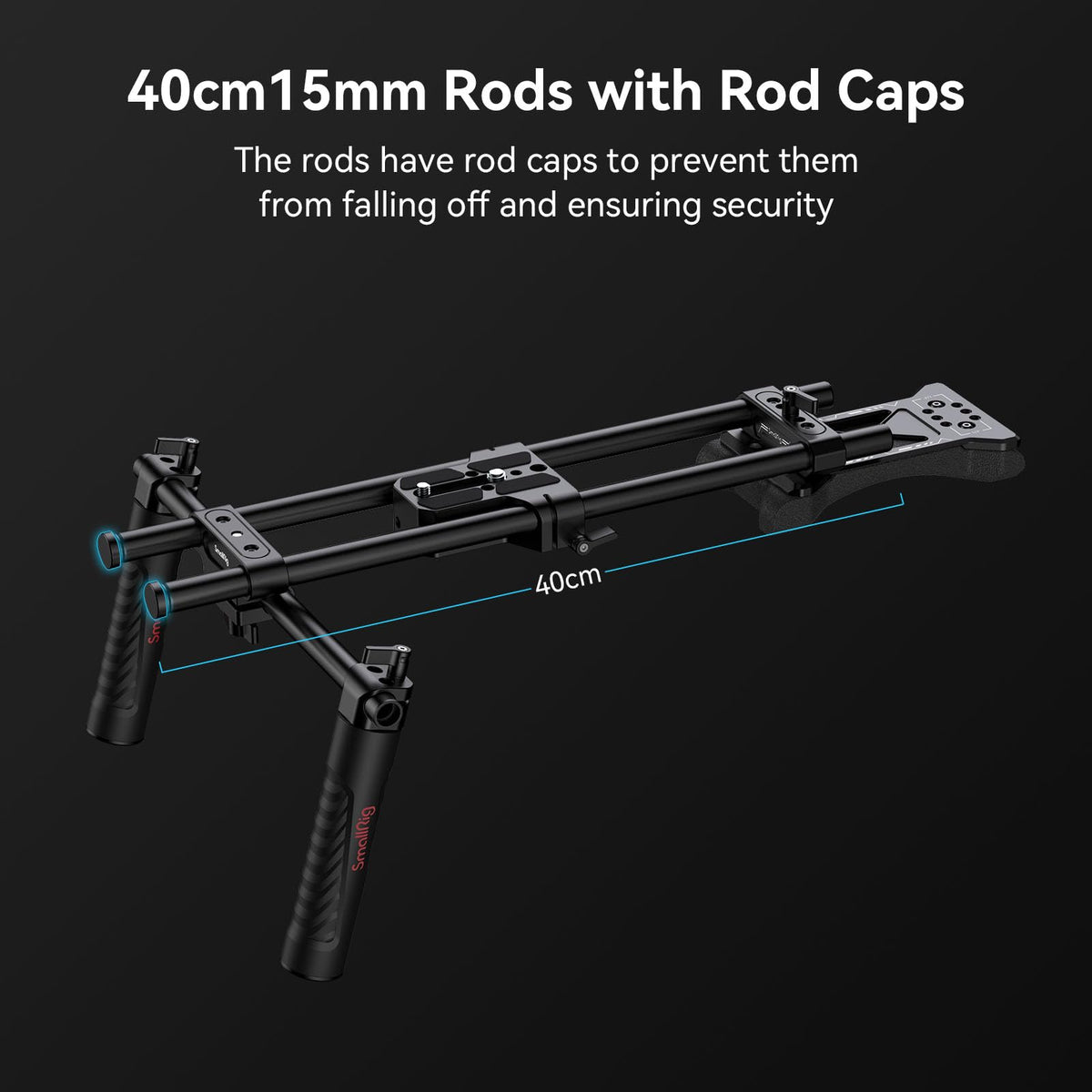 SmallRig dual handgrip kit provides balanced control and stability.