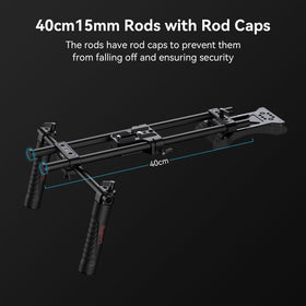 SmallRig dual handgrip kit provides balanced control and stability.