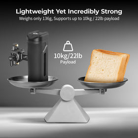 SmallRig handle mounted on a camera cage illustrating improved handheld stability and accessory placement